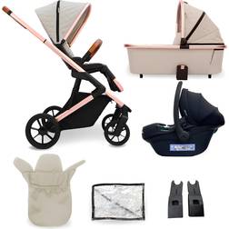 My Babiie MB500 3-in-1 Travel System Rose Gold Stone