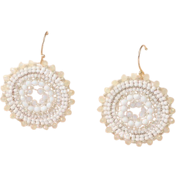Shein 1pair Handmade Colorful Crystal & Beaded Dangle Earrings Jewelry For Women's Daily Wear
