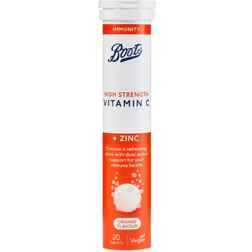 Boots High Strength Vitamin C Zinc 20 Orange Tablets 20 pcs