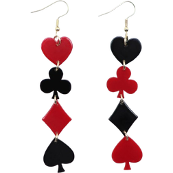 Shein Playing Card Drop Earrings