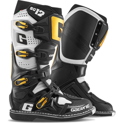 Gaerne SG-12 Motocross Boots - Black/White/Gold
