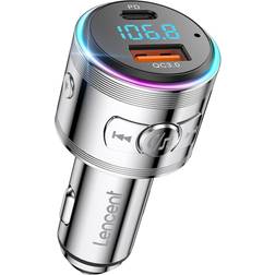 Lencent Bluetooth 5.3 FM Sändare PD 20W Typ C+ QC3.0
