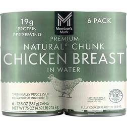 Member's Mark premium chunk chicken breast 12.5oz 6pack