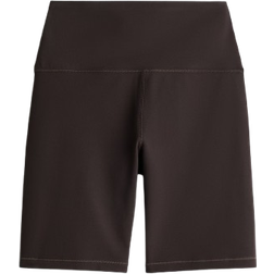H&M Sports cycling shorts with SoftMove Lycra - Dark Brown (1282720002)