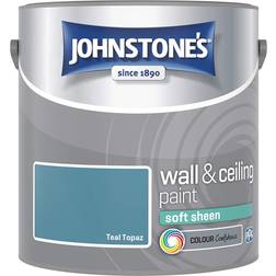 Johnstones Soft Sheen Wall Paint Teal Topaz 2.5L