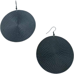 Shein 1pair Fashionable Simple Geometric Statement Round Plate Circle Earrings