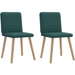 vidaXL Spisebordsstole 2 Stk Mørkegrøn Køkkenstol 86cm 2stk