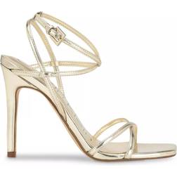 Calvin Klein Women's TEGIN Heeled Sandal, Gold