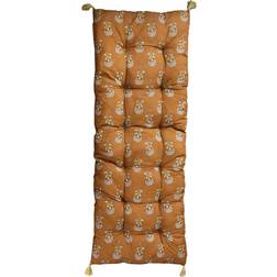 Chic Antique Aix Madrass Med Blommönster Terrakotta Stolsdyna Brun (180x70cm)