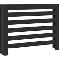 vidaXL Radiator Cover Black 104 x 20 x 82 cm
