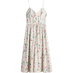 H&M Strappy Dress - White/Floral