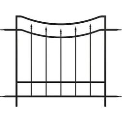 Panacea Arched Finial Fence Panel Steel Black Finish