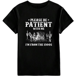 Shein Vintage Style Comfortable Short Sleeve TShirt With Crew Neck