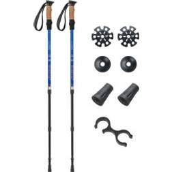 Cwy Aluminium Nordic Walking Stave Justerbar 65-135 cm