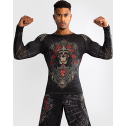 Venum Kampsportstøj Santa Muerte 5.0 Langærmet Rashguard Sort Guld