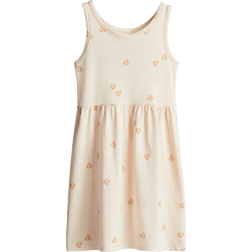 H&M Patterned Cotton Dress - Light Peach/Strawberries (1157735099)