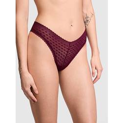 PINK Wink V-Front Brazilian Panty - Purple