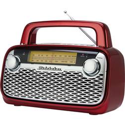 Studebaker SB2006R BT AM/FM Portable Radio Red