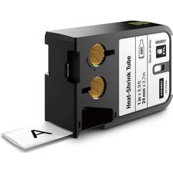 DYMO XTL Heat-Shrink Tube Black on White