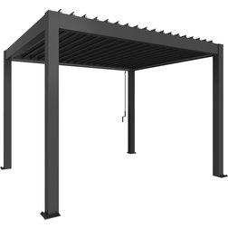 Biohort Metal Pergola 3.5m x 3m Metallic Dark Grey