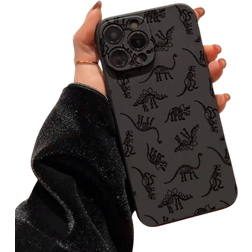 Shein Precision Hole StraightLine Dinosaur Skeleton Painted AntiFall Phone Case For P ProMaxP D CartoonP PaintedP AntiFall XR CartoonGES XS Phone Case Compa