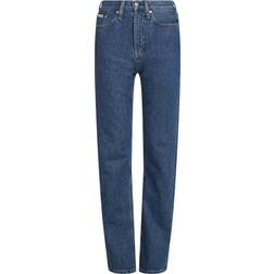 Calvin Klein High Rise Straight Jeans - Denim