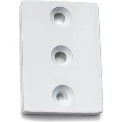 Habo Fästbricka 1104 Vit SB 2st 39x65mm