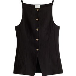 H&M Tapered Waist Waistcoat - Black