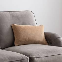 Dunelm Clara Velvet Complete Decoration Pillows Beige (45x30cm)