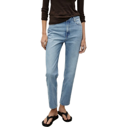 Mango High-Waisted Mom 2000 Jeans - Medium Blue