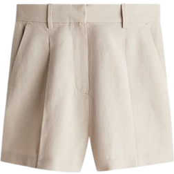 H&M Linen Blend Shorts - Light Beige