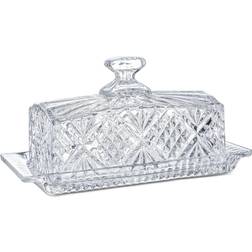 Godinger Dublin Crystal Covered Butter Dish