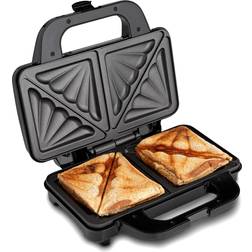 Sensio Home Sandwich Toaster Toastie Maker Deep Fill Non Stick Silver