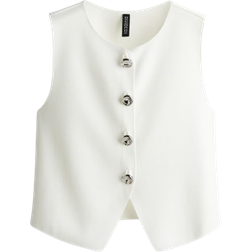 H&M Short Jersey Vest - White