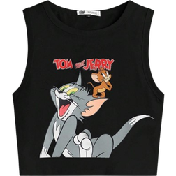 Shein Plus Cartoon Printed Tank Top For Summer