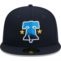 New Era Men's Navy Philadelphia Phillies 2024 City Connect 59fifty Fitted Hat Navy