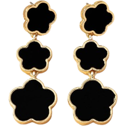 Shein pair Elegant Fashionable Clover Flower Design Womens Dangle Earrings