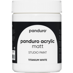 Panduro Acrylic akrylfärg, matt 500 ml – Titanium white