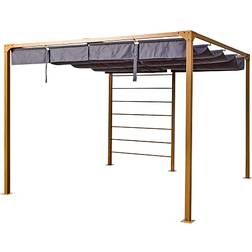 Bali Bali Pergola Trælook Med Gråt Cover