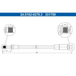 ATE Brake Hose 24510202753