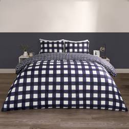 OHS Gingham Duvet Cover Blue (200x200cm)