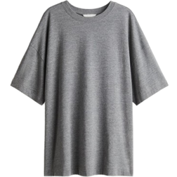 H&M Oversized T-shirt - Grey Marl