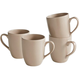 Dunelm Set of 4 Mugs, Mushroom Mushroom Mug 4pcs