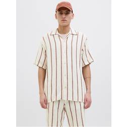 Jack & Jones Avslappnad Skjorta Med Platt Krage Brun