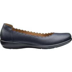 Hotter Eider Womens Wide Ballet Pumps - Navy