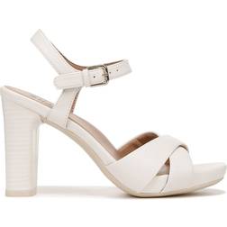 Naturalizer Women's Morgan Dress Sandals Warm White Faux Leather