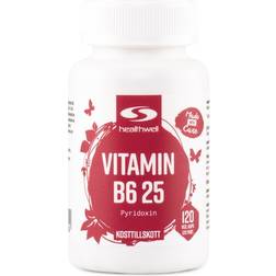 Healthwell Vitamin B6 25, 120 kapsler 120 stk