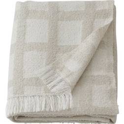IKEA Grönknavel Pläd 180 x 120 cm Ruta Beige Filt Beige (120x180cm)