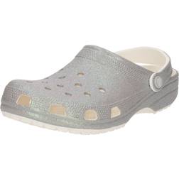 Crocs Classic Glitter Clog - White