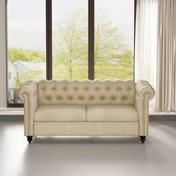 Rosdorf Park Carlene Upholstered Sofa 186cm 3 Seater